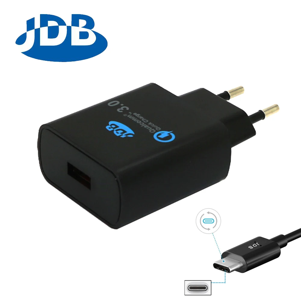 JDB Quick Charge Qualcomm 3 0 QC3 0 Fast Phone Charger 2A 2 4A For Samsung