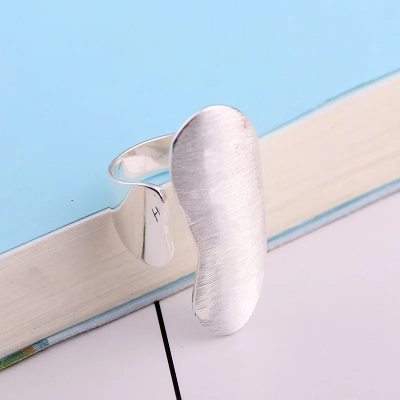 Женское кольцо из серебра S925 пробы на палец матового серебра|finger ring|fashion jewelry