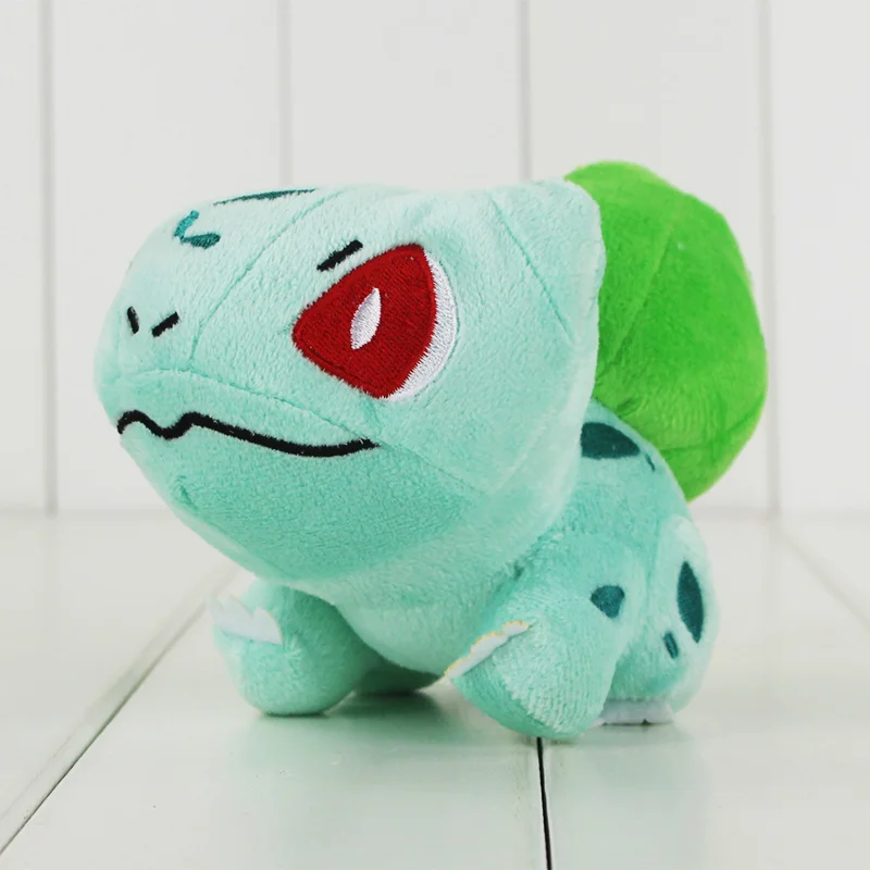 Аниме Mudkip Плюшевая Игрушка белки Bulbasaur чармандер Чаризард лугия амфарос лапрас Totodile Lucario Mew Wobbuffet Мягкая кукла - Цвет: 15cm Bulbasaur