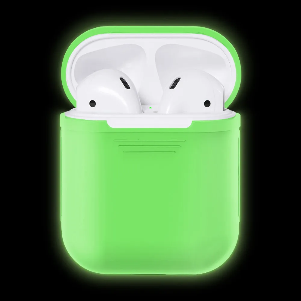 Лучший цветной силиконовый чехол карамельного цвета для Apple аксессуары airpods