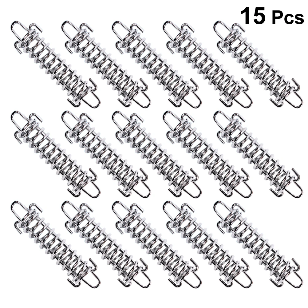 4 Fibbie Ammortizzatrici Per Tenda In Acciaio Inox – Molle Per Corda Antivento Da Campeggio, Portata 226 Kg