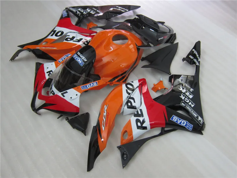 Литье под давлением 100% Новый обтекатель комплект для Honda CBR600RR 07 08 красный