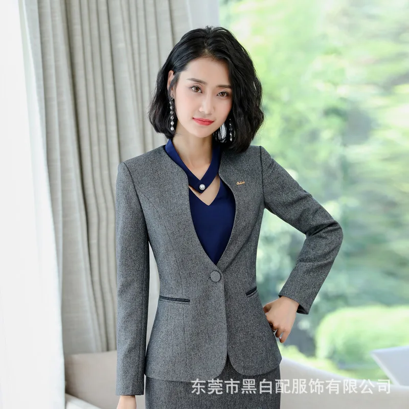 Black De Dames Blazer Travail Taille Occasionnel Veste Longues La blue gray Formelle Vêtements Plus Costume Blazer Solide Blazer Femmes À Blazers Mince Couleur Manches wH6yYq