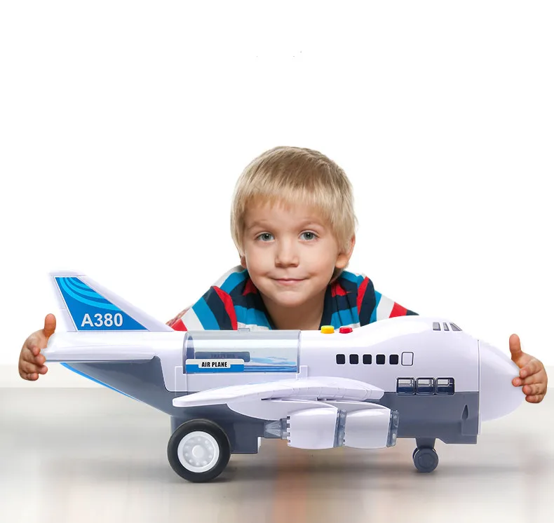 

Oversized Simulation Deformation aircraft Music story track Education kids toys For Children Inertial Aircraft Toys Car Toy