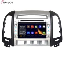 TOPNAVI 7” Quad Core Android 6.0 Car GPS Navigation for HYUNDAI SANTA FE 2006 2007 2008 2009 2010 2011 2012 Car DVD Multimedia