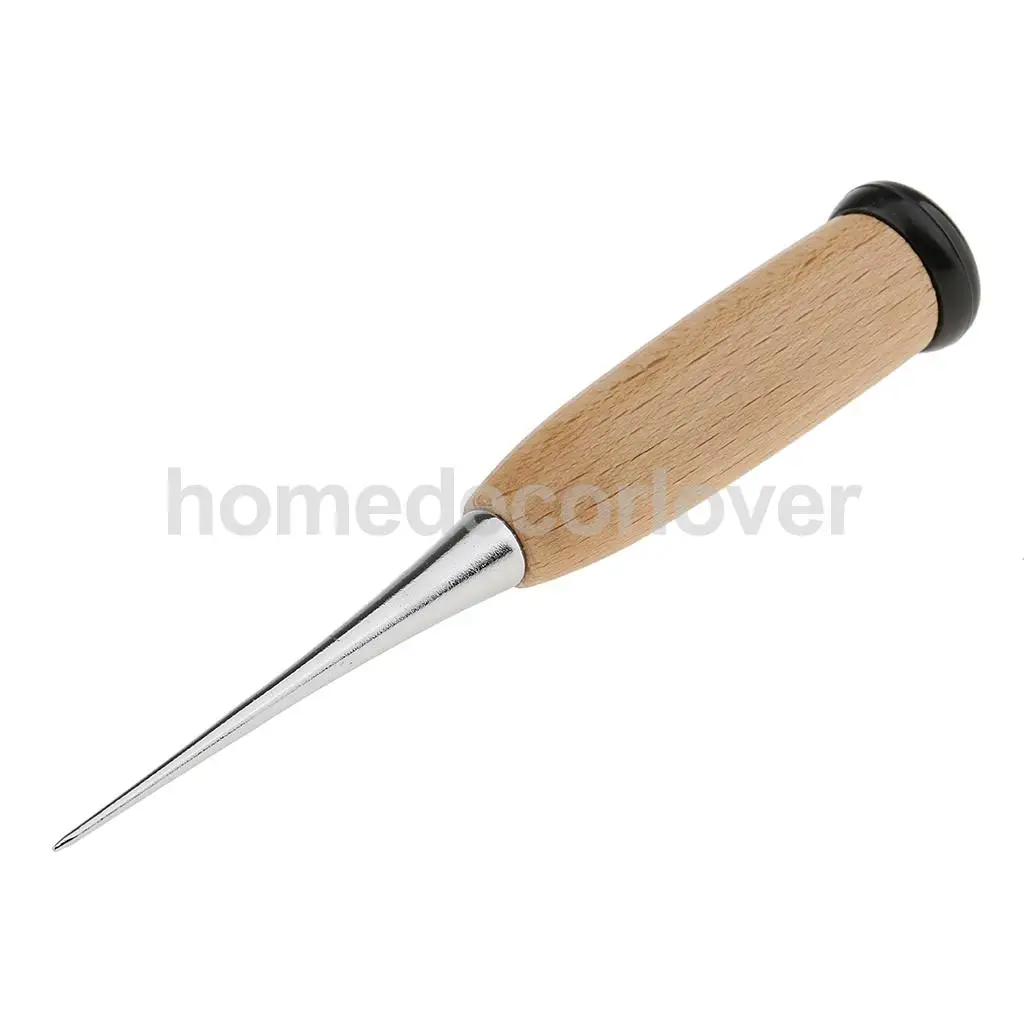 Buy Wooden Handle Tip Awl Leather Tool Sewing Carving