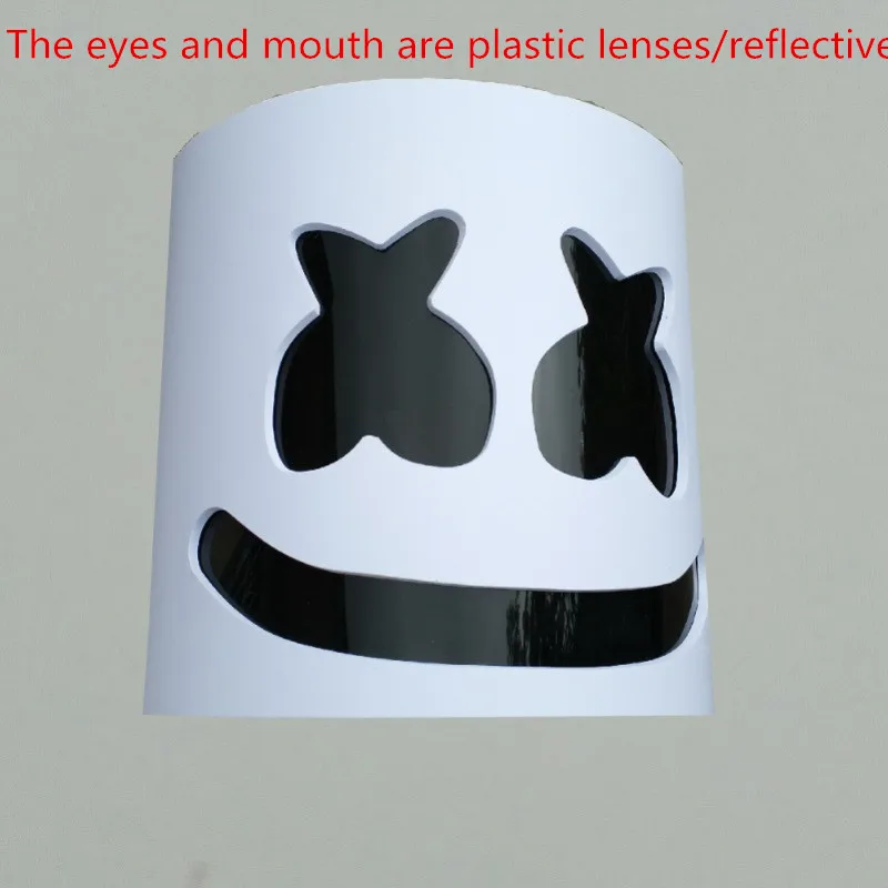 2018 Mask Marshmello Helmet Marshmello DJ Mask Face Hat Concert Props Helm PVC Halloween Christmas Music Fans Adult kids Gift