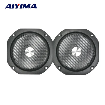 

AIYIMA 2Pcs 4Inch Speaker Cover Subwoofer Audio Protection Protective Net Tweeter Grille Waffle Mesk Grills Speakers Iron Mesh