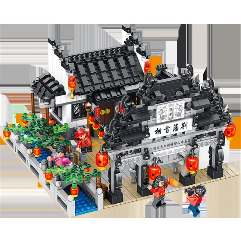 

1872Pcs New Year Lantern Festival Chinese Style Toy Building Blocks Compatible with Legoingly DIY Kits Bricks Toys for Children