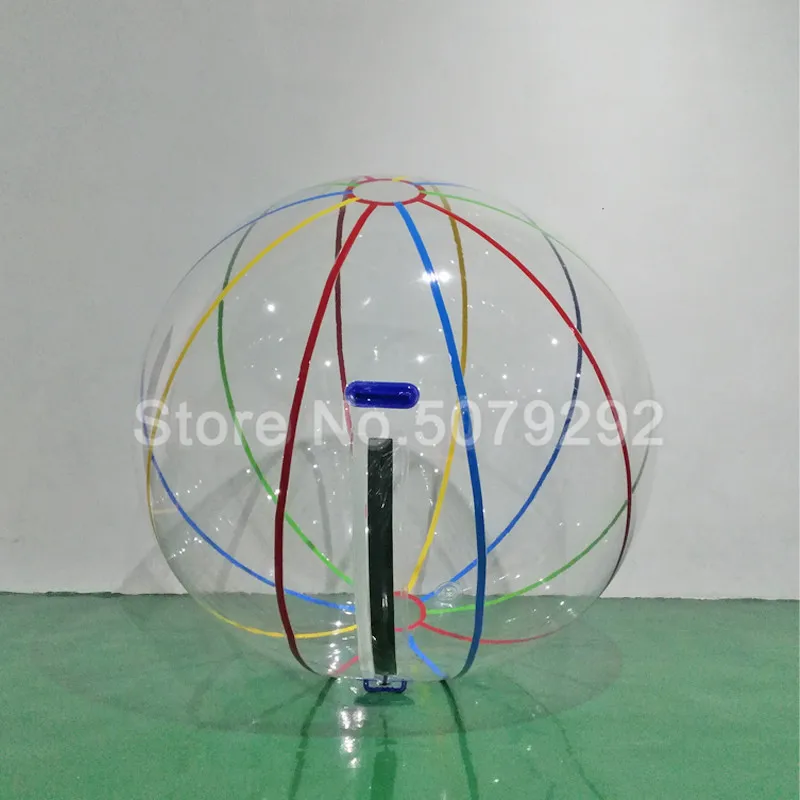 Водный шар Зорб для человека, гигантский надувной шар хомяка для бассейна 1,5 м/2 м диа, водный шар для ходьбы/водный шар - Color: colorful line