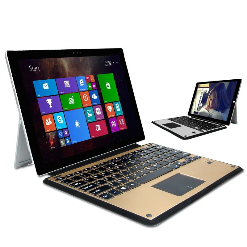 

Aluminum Metal Wireless Bluetooth Touchpad Keyboard Dock Funda Case Cover For Microsoft Surface 3 Surface3 1645 10.8" Tablet