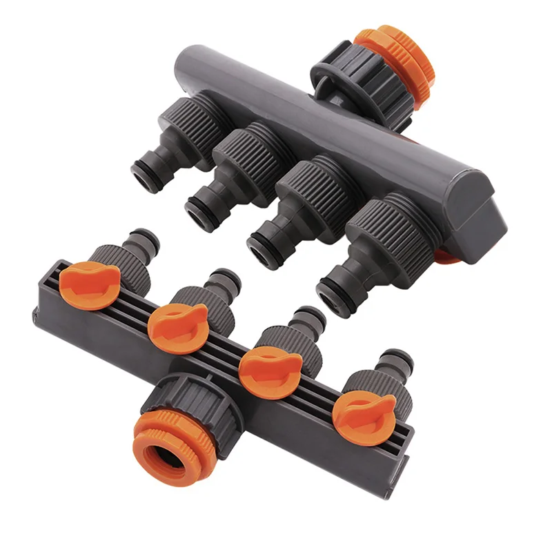 4 Way Garden Hose Pipe Splitter Drip Irrigation Water Connector