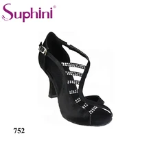 Free Shipping Lady Latin Dance Shoes Salsa Dance Shoes 4incn Flare Heel Latin Dance Shoes