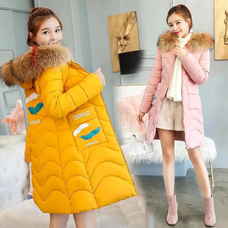 

Women Parkas Winter Ladies Casual Long Coats Woman Jackets doudoune femme hiver Hooded Cotton Parkas Warm Coat Outwear plus size