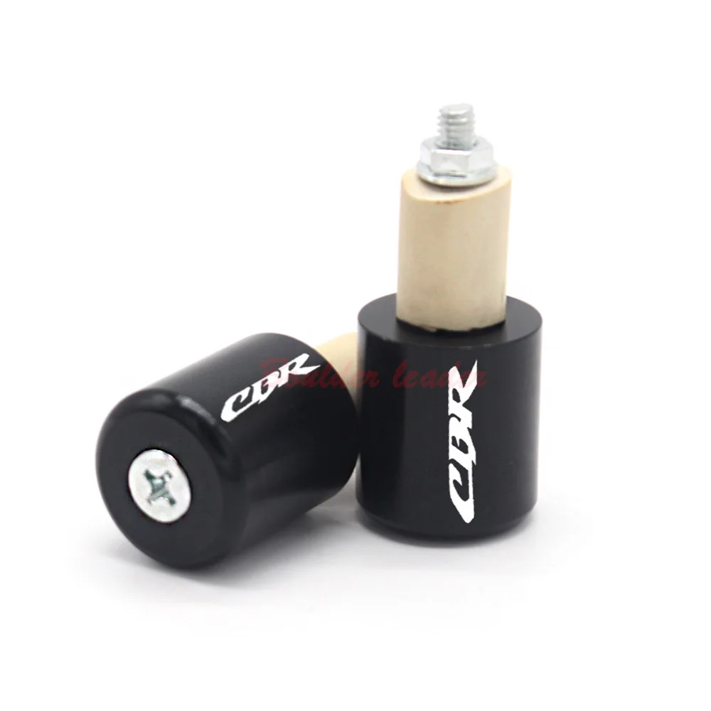 

With Logo CBR Black Motorcycle Aluminum Handle Grips Handbar Bar Ends For Honda CBR600 CBR600RR CBR1000 RR 929 599 919