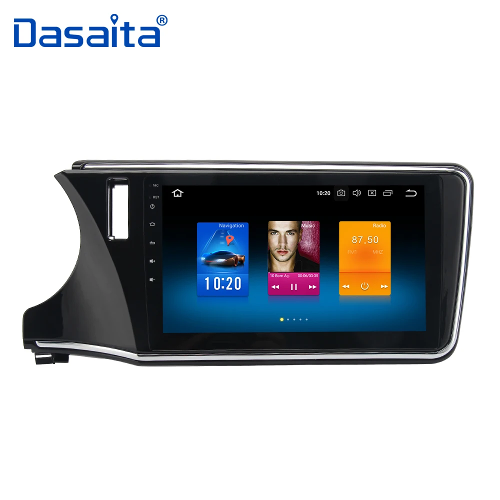 Sale Android 9.0 Octa Core 10.2" Car Stereo Radio for Honda City 2015 2016 2017 Auto Head Unit Bluetooth GPS Navigator 1 din 1