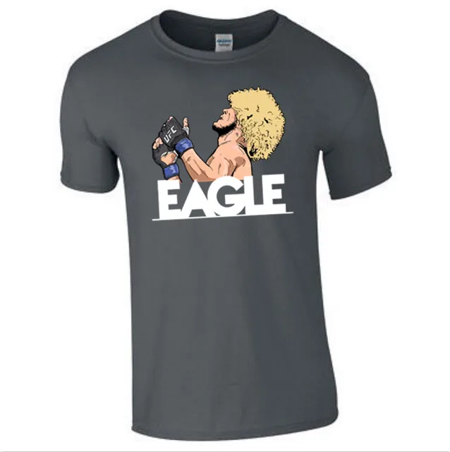 

Unisex Khabib Nurmagomedov The Eagle Russian Ufc Fighter Tee Streetwear Tee Cotton XS-3XL