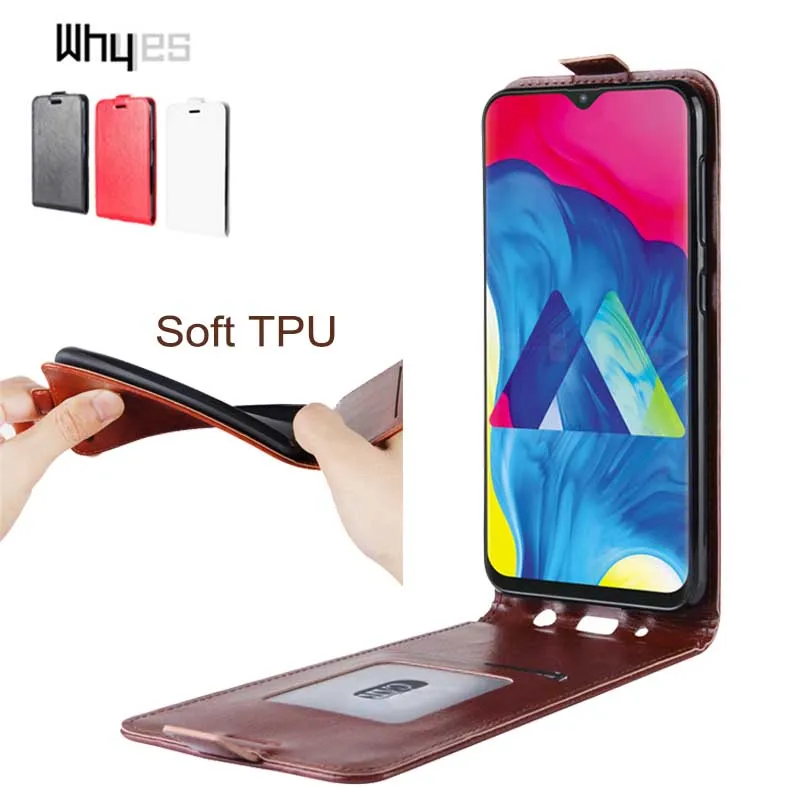 

Whyes Soft Silicone Case For Samsung M10 Galaxy M10 Leather Flip Cover UP Down Protector TPU Phone Cases For Samsung Galaxy M10