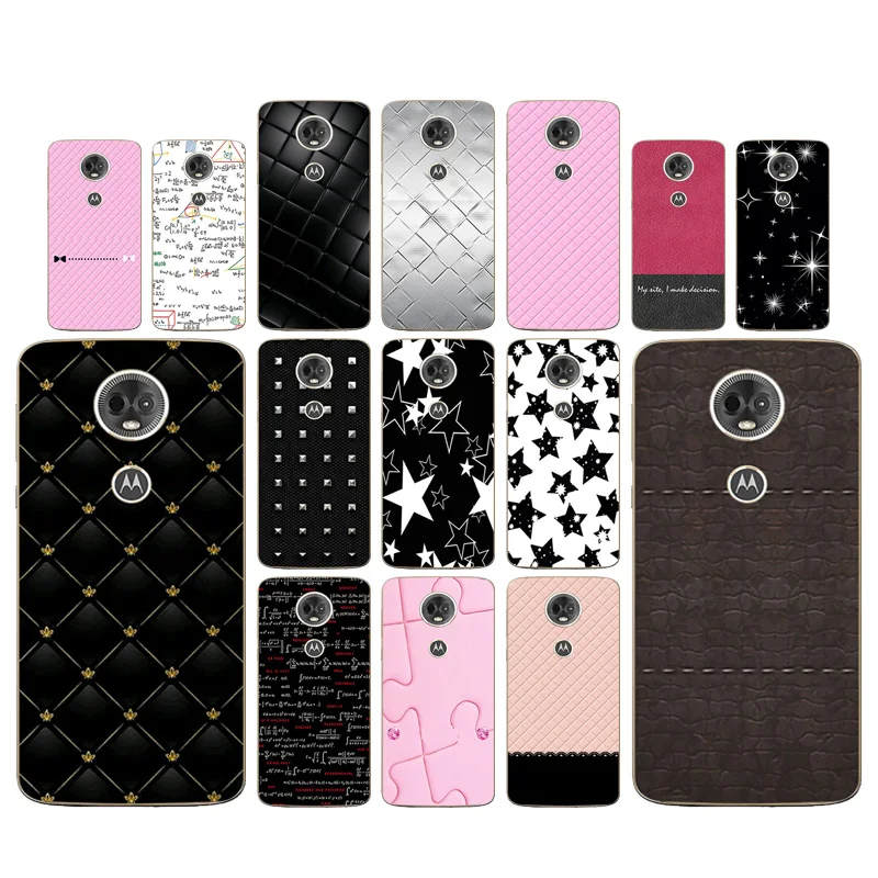 

Luxury Phone Case 6.0 inch for Motorola E5 Plus Colorful Pattern Slim Soft Silicone Clear TPU Capa for MOTO E5Plus E 5Plus Coque