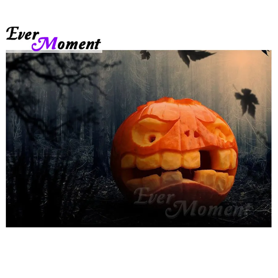 

Ever Moment Diamond Painting Full Square Resin Cross Stitch Halloween Pumpkin Diamond Embroidery Decor For Home 5D DIY S2F452