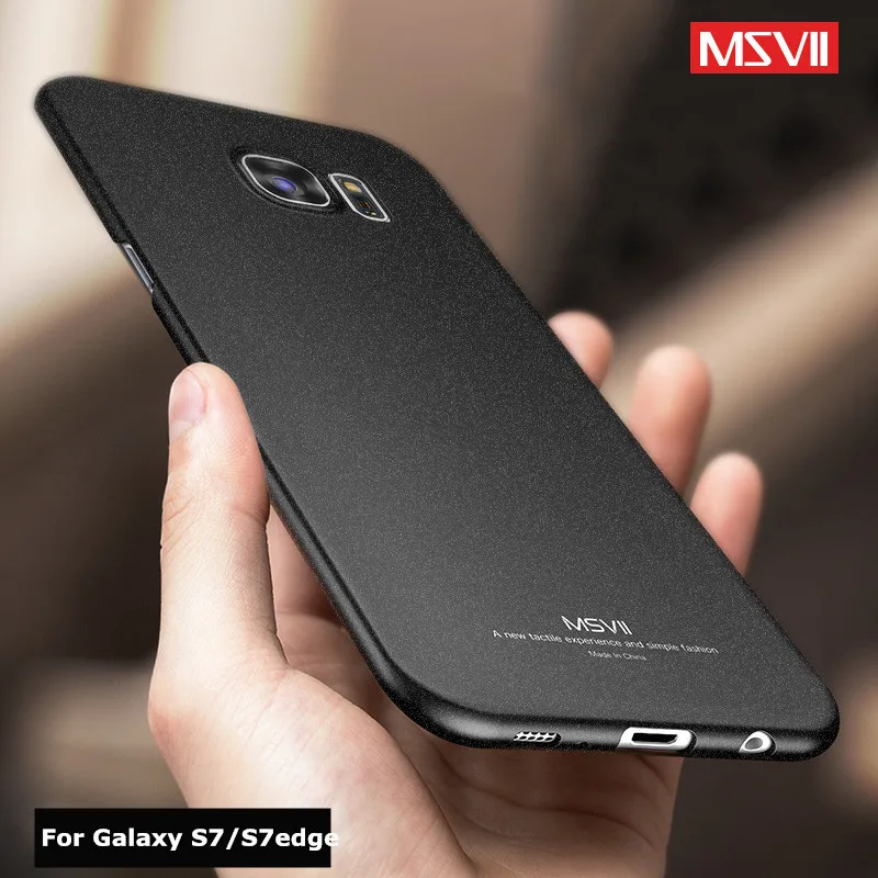 

For Samsung S7 edge case Original Msvii Luxury Silm scrub cover For Samsung galaxy s7 edge case hard PC cover For galaxy s 7