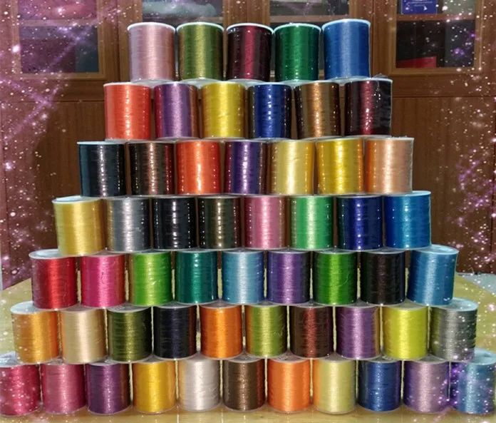 Free shipping polyester & metallic embroidery thread DIY handwork