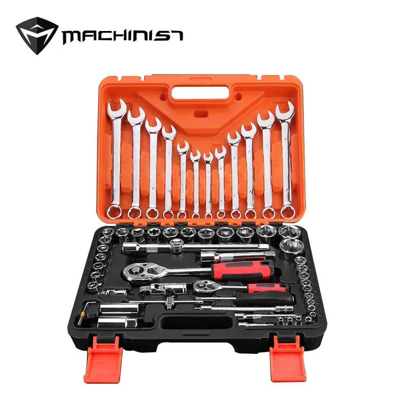 

61pcs/set Wrench socket set Socket Set Car Repair Tool Ratchet Set Torque Wrench Combination Bit a set of keys Chrome Vanadium