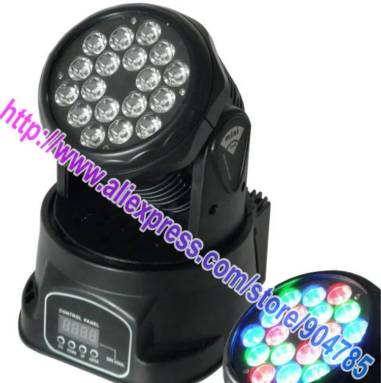 (4 шт./лот) RGB 18*3 Вт мини светодиодный светильник для вечеринки с движущейся