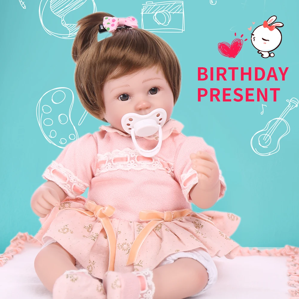 KAYDORA 16 дюймов 40 см Силиконовые Reborn Младенцы полное тело куклы-принцессы игрушки для девочек дети реалистичные малышей Bebe Reborn