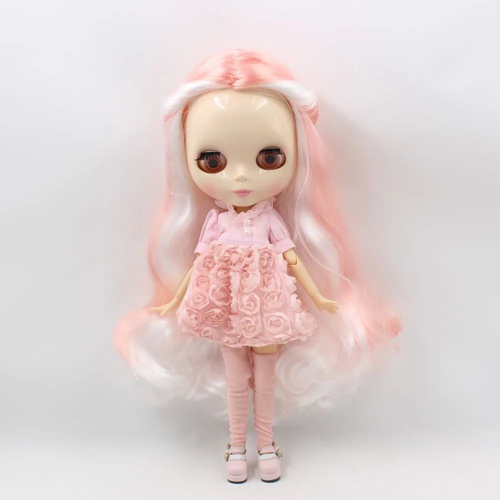 Fortune Days Nude Blyth кукла No.260BL136/1010 розовый микс белые волосы 1/6 суставы тела белая кожа фабрика Blyth