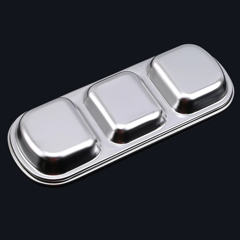 3 решетки тарелка для закусок разделенная сервировки приправ соевого соуса уксус