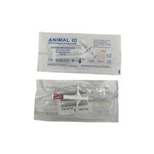 X 50 шт Rfid микрочип 2,12*12 мм рогатый скот инжектор ветеринарный шприц-транспондер с ICAR 900