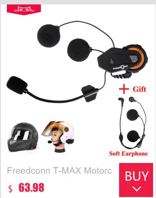 Freedconn T-COM, FM, Bluetooth, мотоциклетная гарнитура, гарнитура, громкоговоритель, шлем, домофон, мото рация с fm-радио