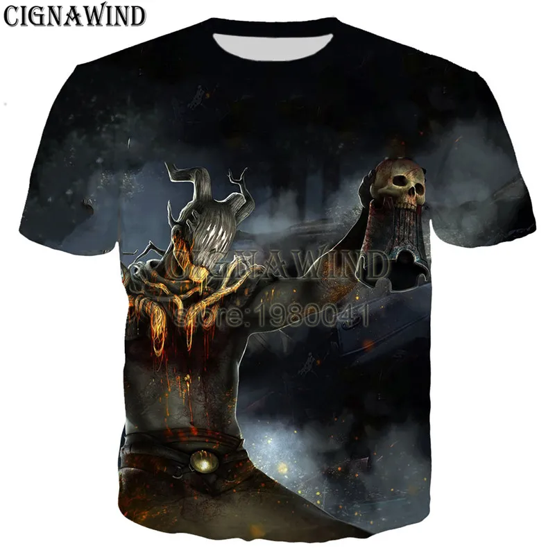 Новые летние топы женские/мужские футболки с 3D принтом игры Dead by Daylight повседневные футболки в стиле Харадзюку уличная одежда