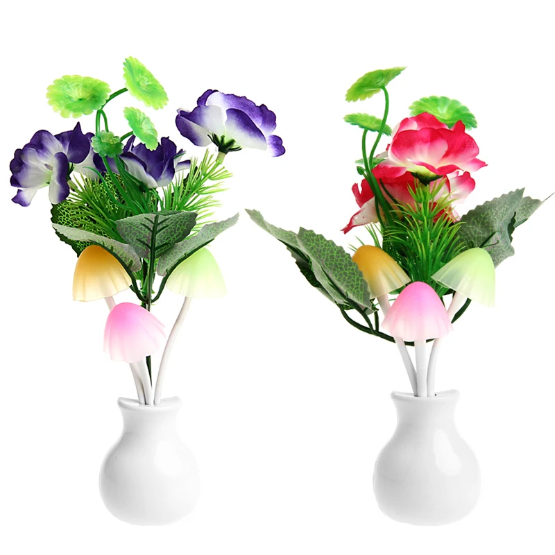 

Sensor Night Light Plum Blossom Flower LED Lamp US Plug 220V Romantic Home Decor