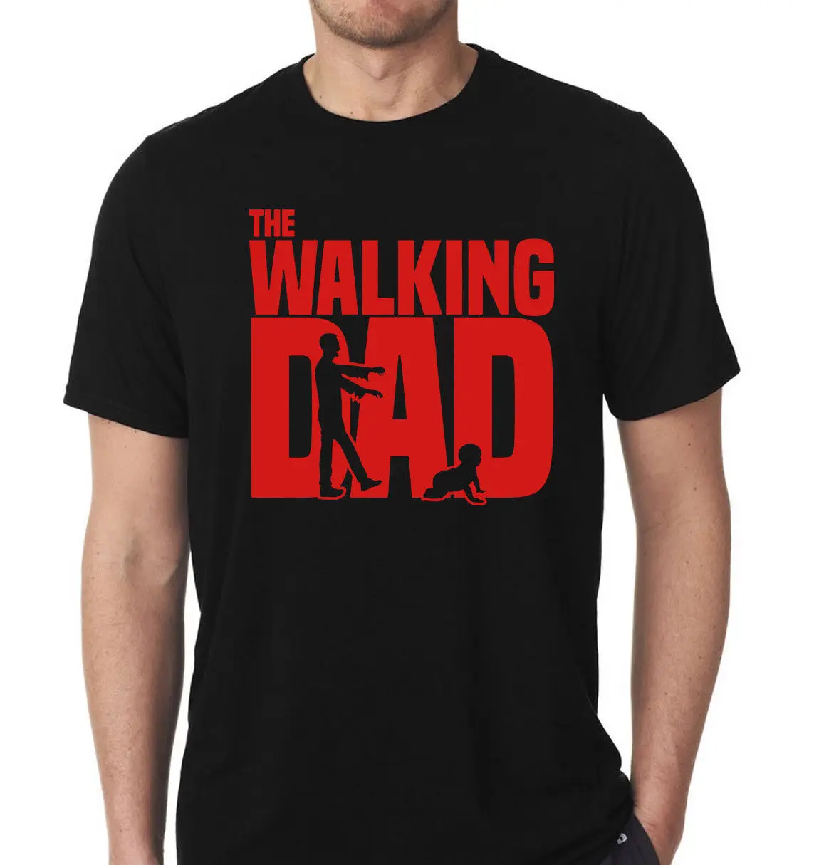 

New Popular the walking dad father s day papa daddy t shirt tee men