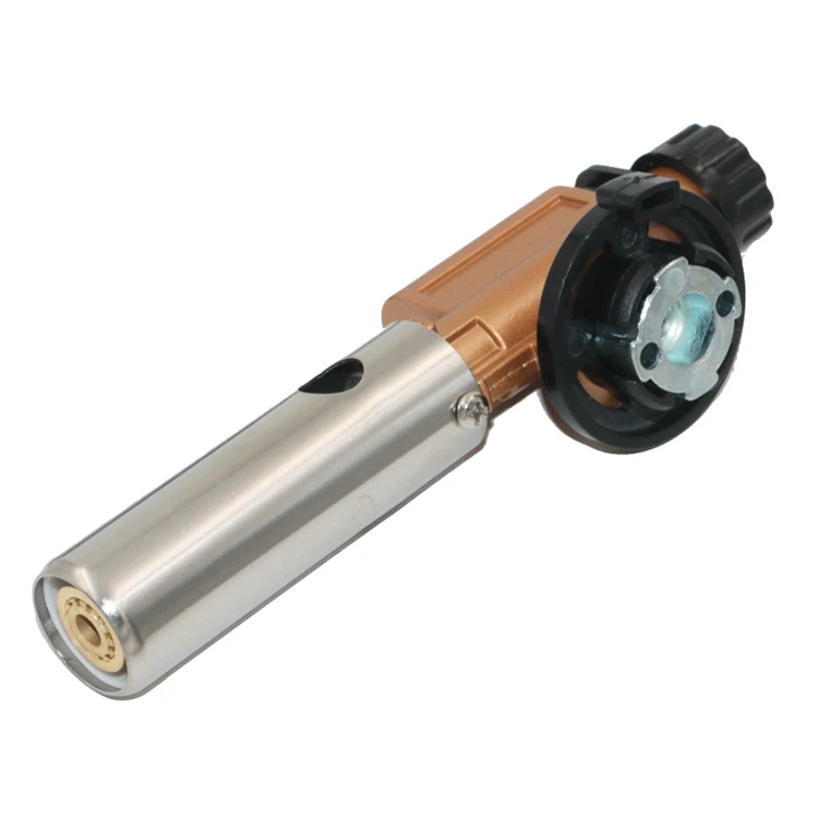 Metal Electronic Ignition Flame Gun Welding Gas Torch Lighter Heating Butane Camping Hiking Torch Welding Equipment