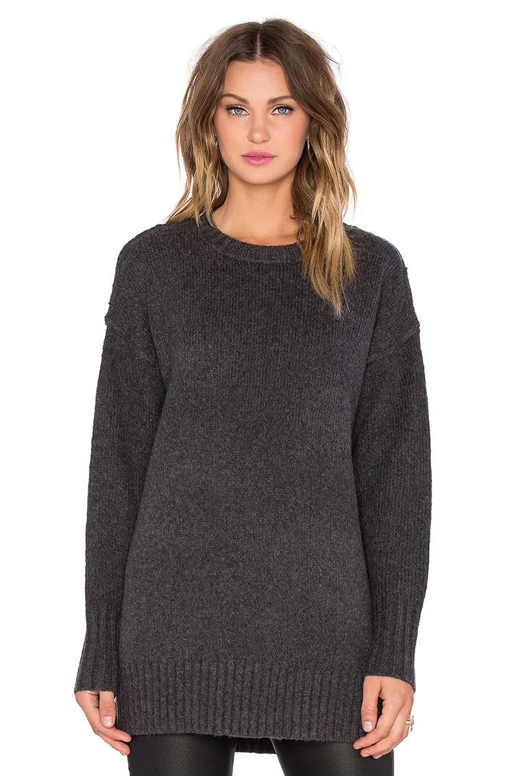 2019 autumn season european style vintage sweaters women button sleeve