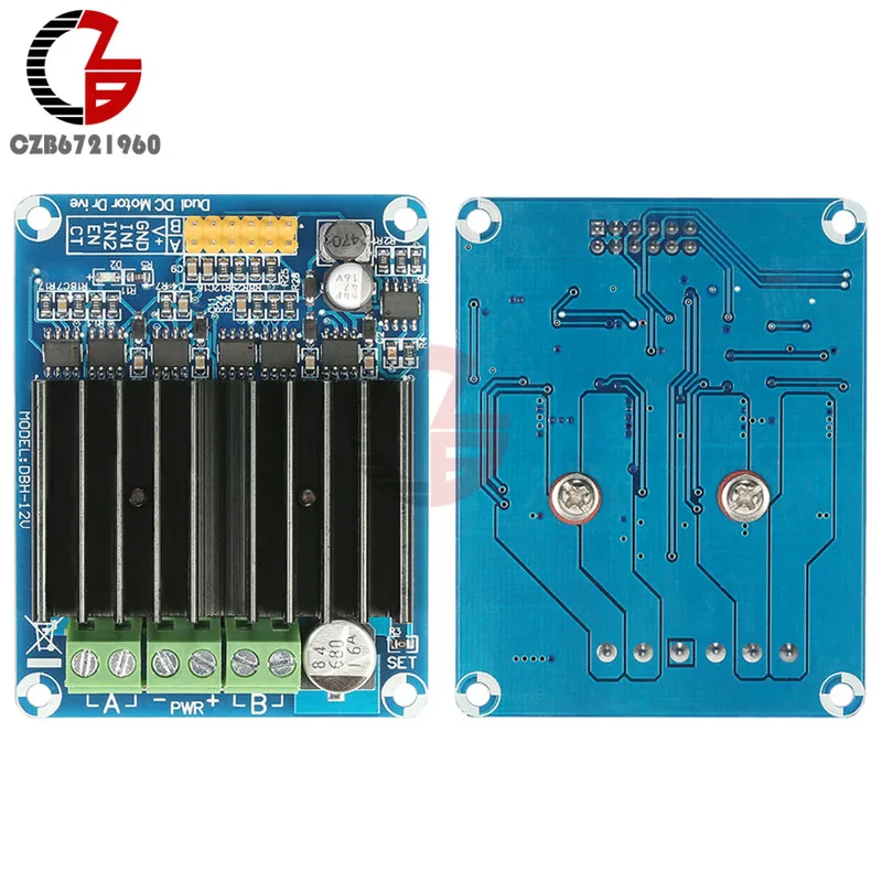 DC 5V 12V Напряжение регулятор 30A двухканальный h мост контроллер скорости двигателя