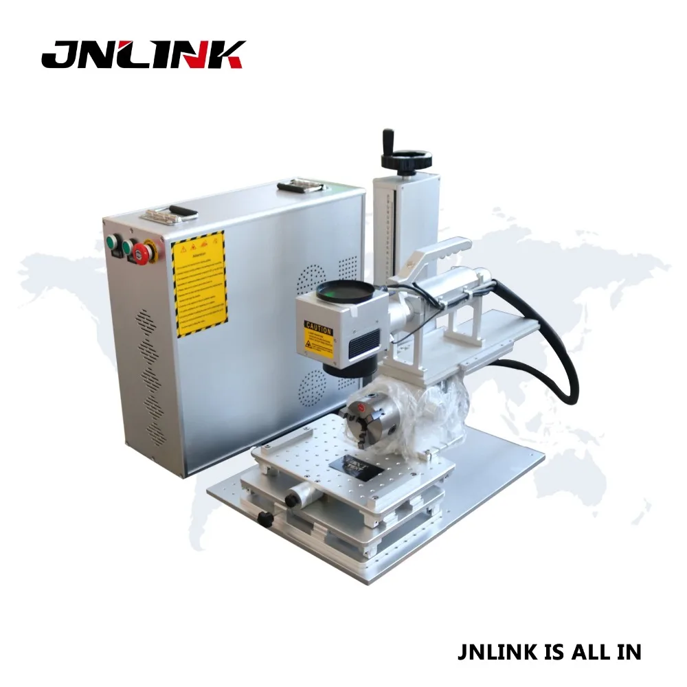 JNLINK 20 Вт лазерная маркировочная машина из золотого и серебряного металла с