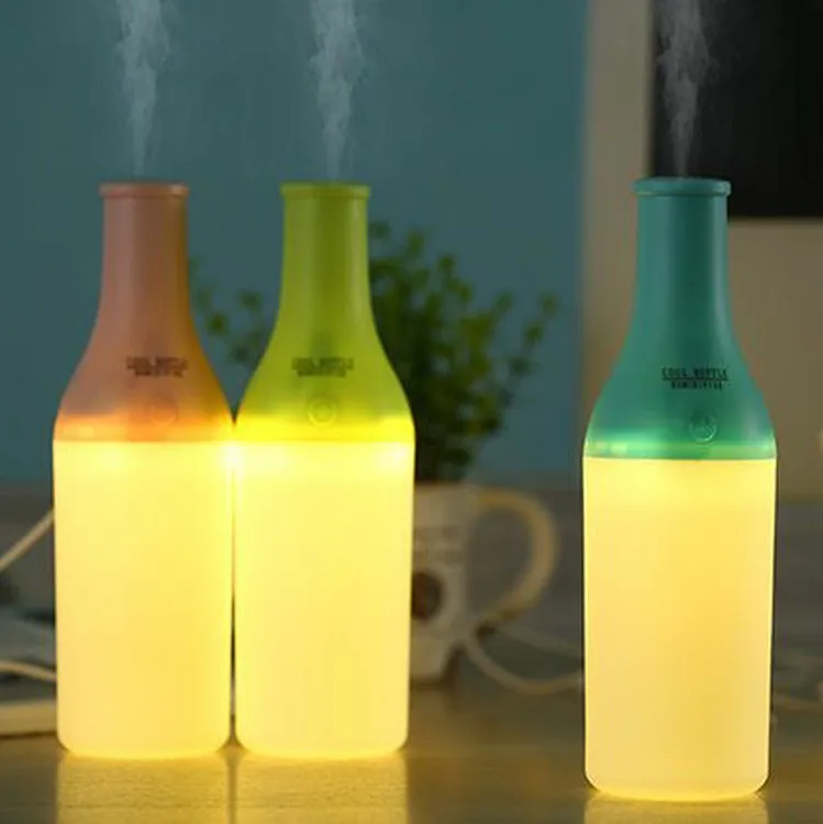 

Warm light night light aroma humidifier USB Mini humidifier Creative bottles portable mini humidifier