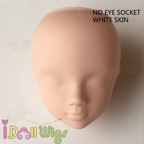 10 шт. в одном стиле/партия, Куклы Kurhn, пластиковые аксессуары для куклы, для практики, макияж кукла, головки 11,5 см - Цвет: No eye socket white