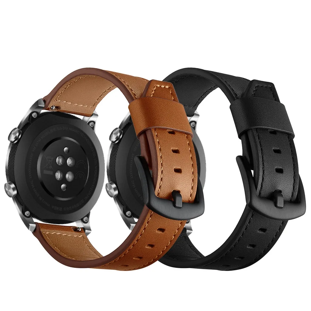 

For Huawei watch GT strap Genuine leather Honor magic band bracelet for xiaomi huami amazfit Pace 2/gear S3 straps 22mm belt