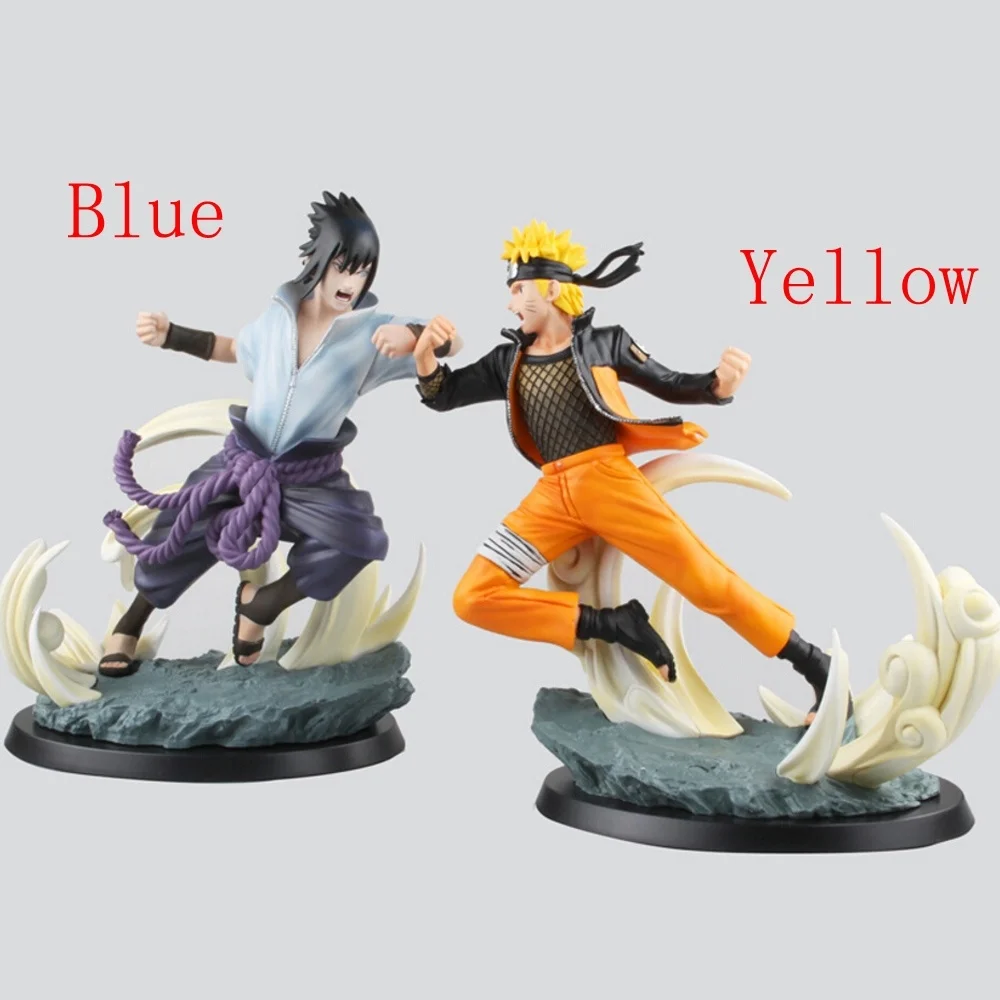 

1pcs Uzumaki Naruto vs Uchiha Sasuke GK PVC NARUTO made Collection Toys