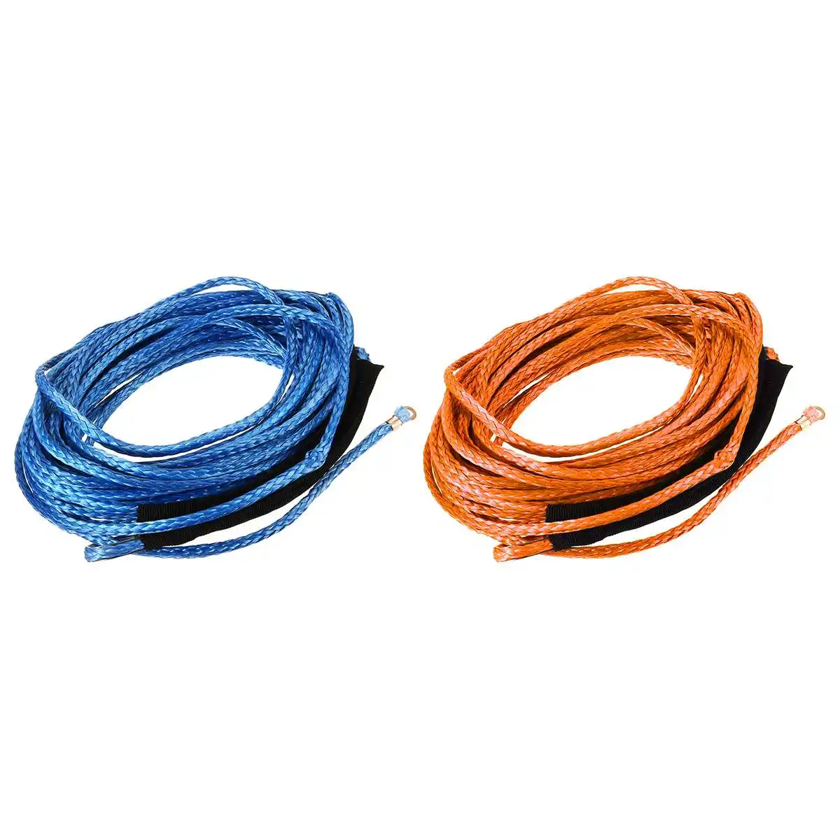 15 m سيارة الاصطناعية الألياف حبل رفع سلسلة خط كابل غمد حبل قطر 7000LBs للمركبة UTV الطرق الوعرة 4X4