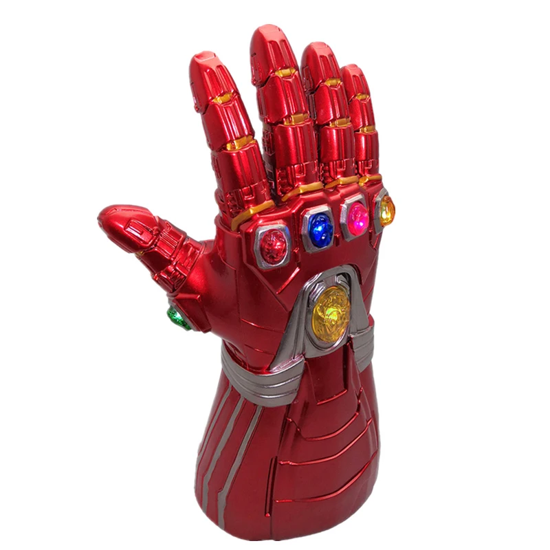 Yacn Infinity Gauntlet Железный человек перчатка костюм съемный лазерный Камень Рука Тони Старк маскарадный светильник