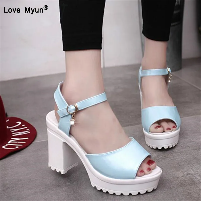 

Summer Women Sandals Open Toe Flip Flops Women's Sandles Thick Heel Women Shoes Korean Style Gladiator Shoes High Heel Shoes444