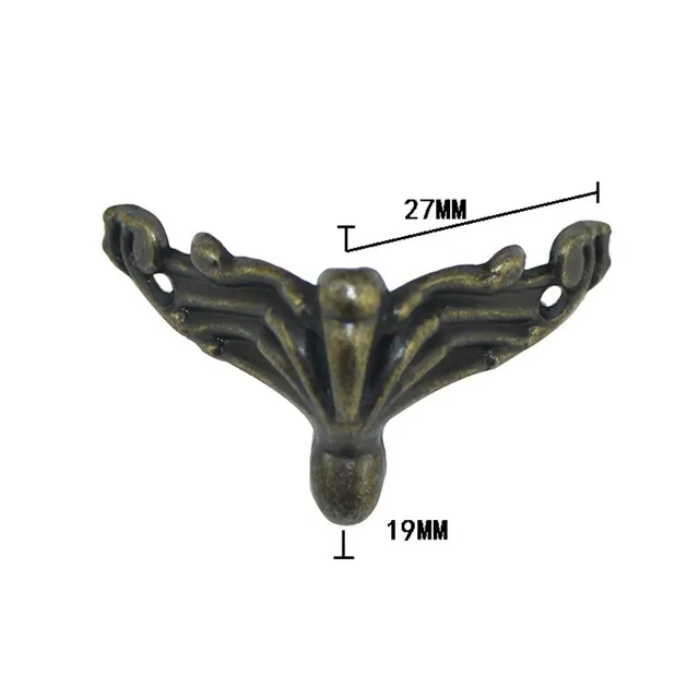 4pcs Decorative Corner Bracket For Furniture Wooden Box Feet 4pcs Decorative Corner Bracket For Furniture Wooden Box Feet Protector Ings