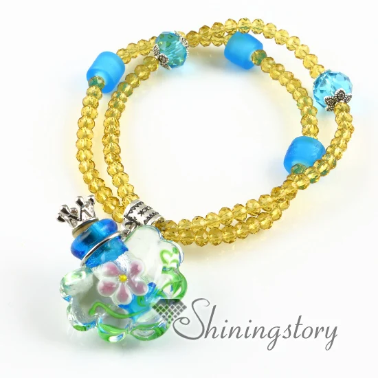 

essential oil jewelry lampwork glass perfume vials wholesale aromatherapy diffuser jewelry