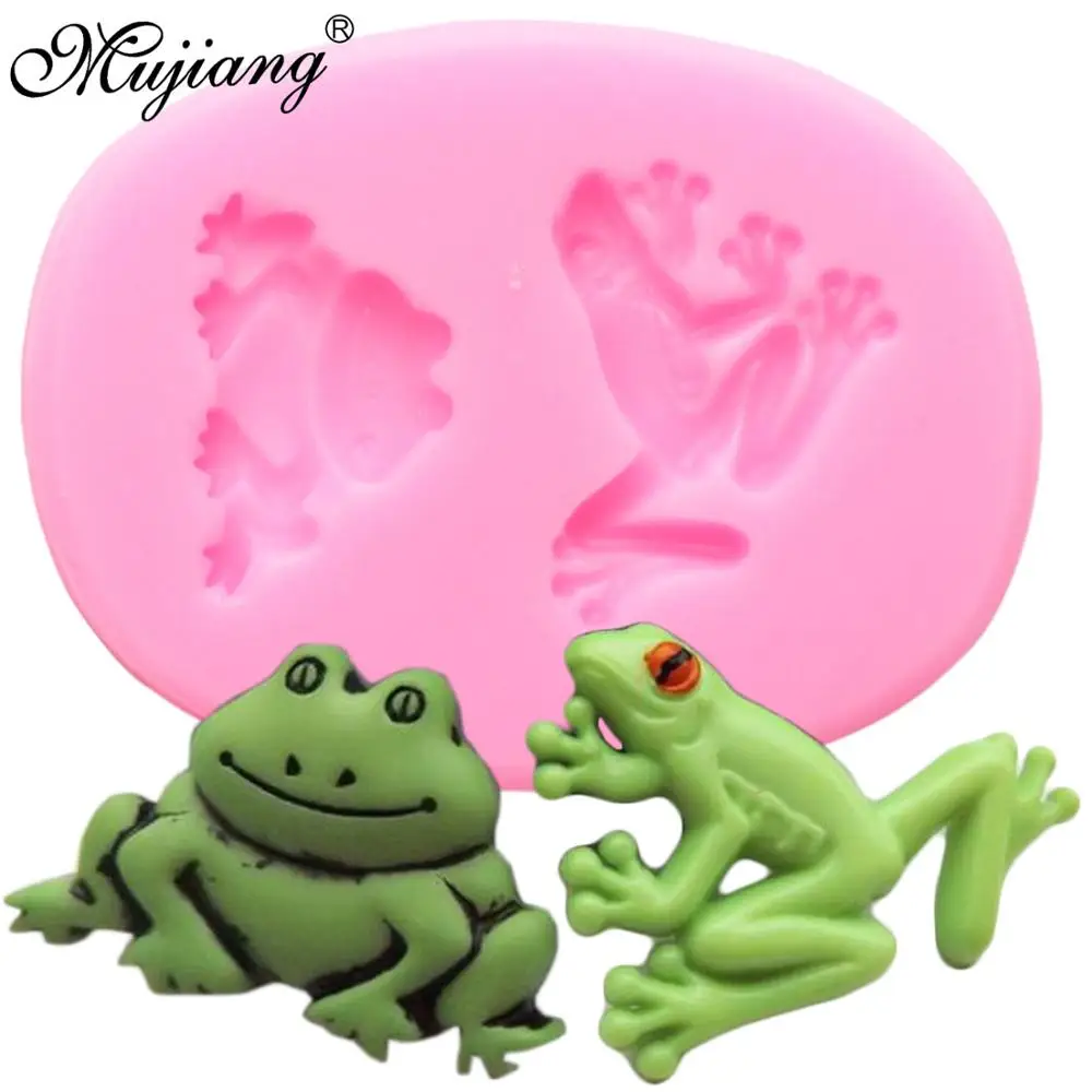 

3D Bull Frog Silicone Molds Chocolate Fondant Mold DIY Cake Decorating Tool Cupcake Baking Fondant Mold Polymer Clay Candy Mould